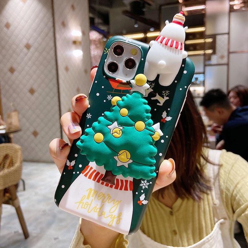 Lovely stand Christmas mobile phone case