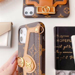 Fashion messenger card holder phone case