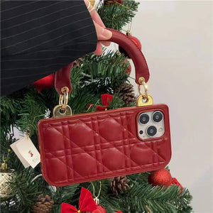 Luxury handbag style phone case