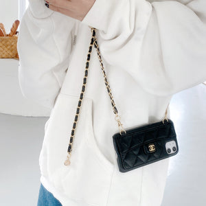 Small ball chain and card bag phone case