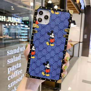 Fashion Mickey square phone case for iPhone