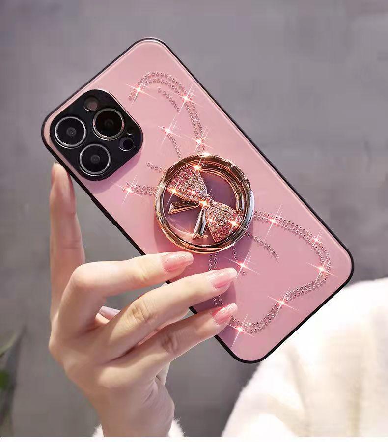 Diamond Bowknot Stand Phone Case for iphone