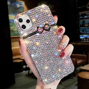 Bowknot rhinestone phone case for iphone