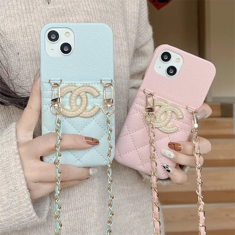 Luxury soft body cross leather phone case for iphone