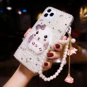 Luxury Pearl  bracelet phone case  for iphone