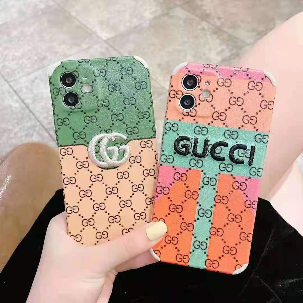 Fashion letter embroidery phone case For iphone