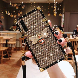 Satchel Design Glitter Phone Case