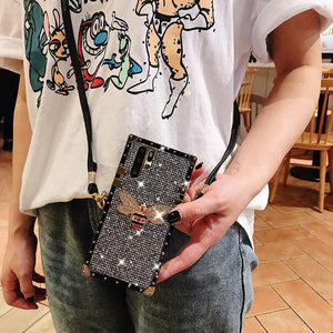 Satchel Design Glitter Phone Case