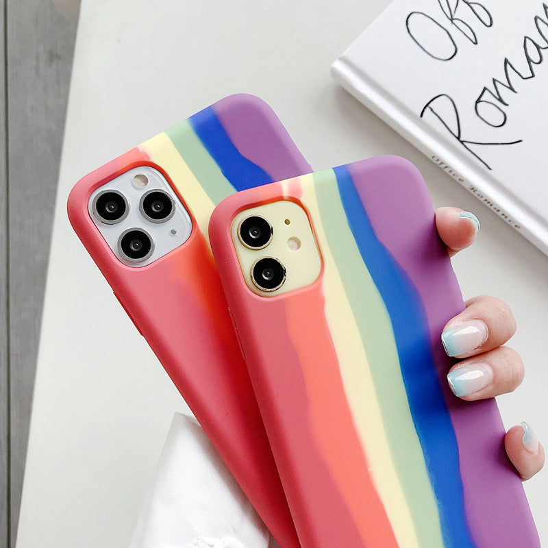 Rainbow Liquid Silicone Case