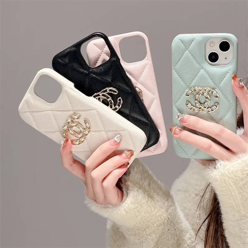 Luxury soft leather phone case for iphone