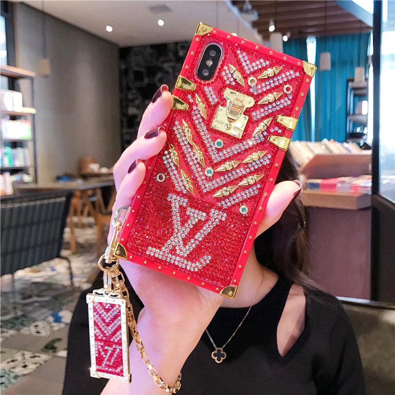 Full Diamond square phone case for iPhone