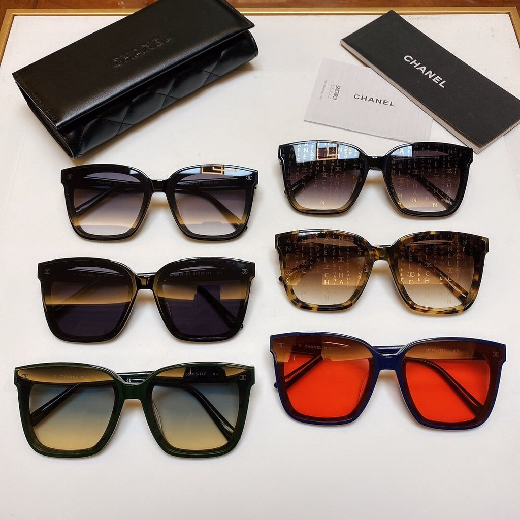 6COLORS LARGE SQUARE FRAME SUNGLASSES