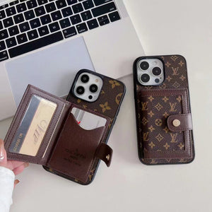 Retro Card Holder phone case for iPhone