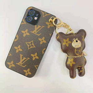 Cute bear hanging phone case