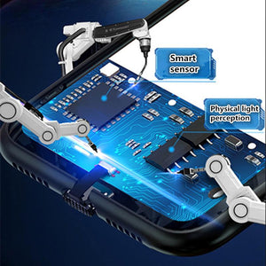 Smart luminous glass mobile phone case