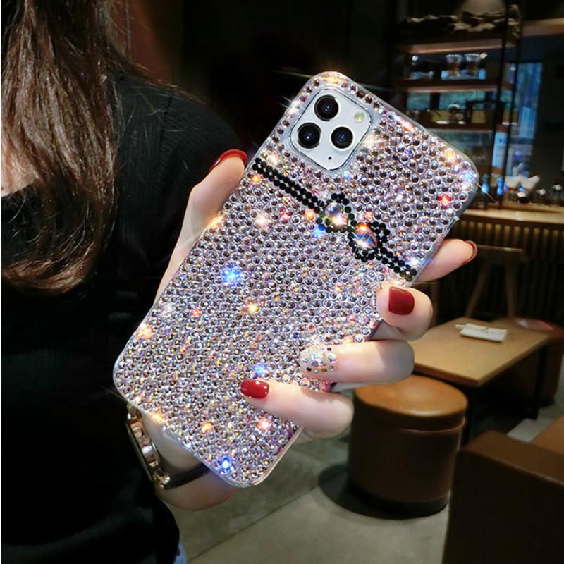 Bowknot rhinestone phone case for iphone