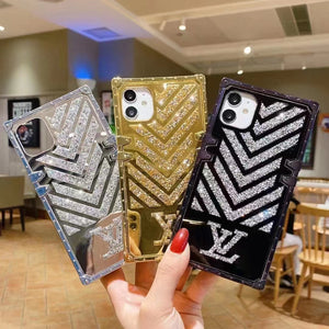 Luxury  Diamond Square Phone Case for iPhone