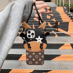 Crossbody  cow phone case