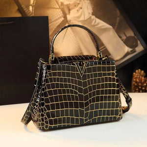 2023 Crocodile pattern handbag