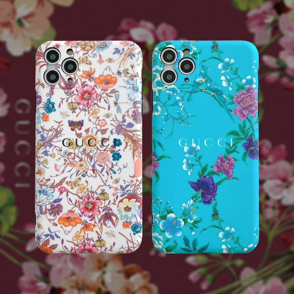 Flower glossy phone case