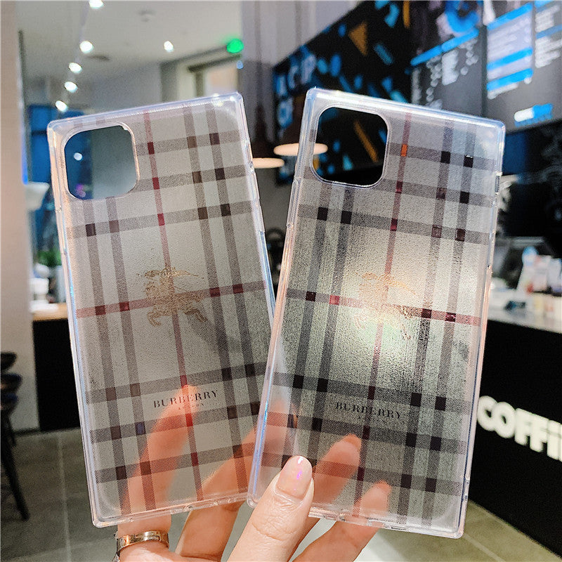 Square Transparent Silicone Phone Case