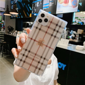 Square Transparent Silicone Phone Case