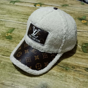 Lamb hair baseball cap