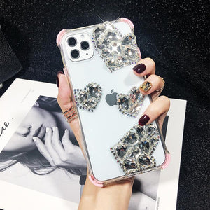 Sparkling Diamond Shockproof Transparent Case