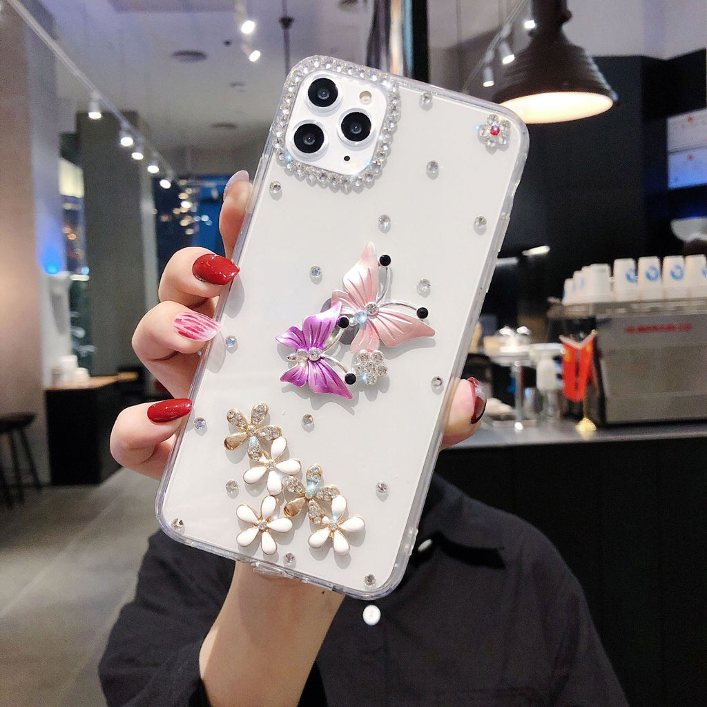 Transparent Rhinestone Case