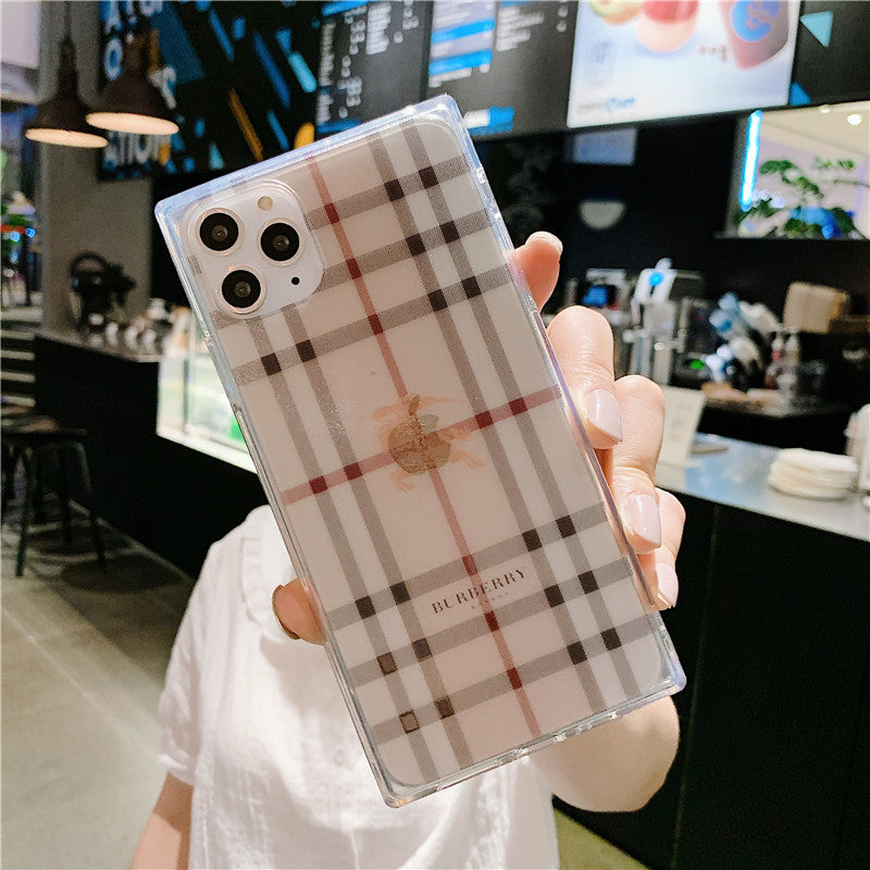 Square Transparent Silicone Phone Case