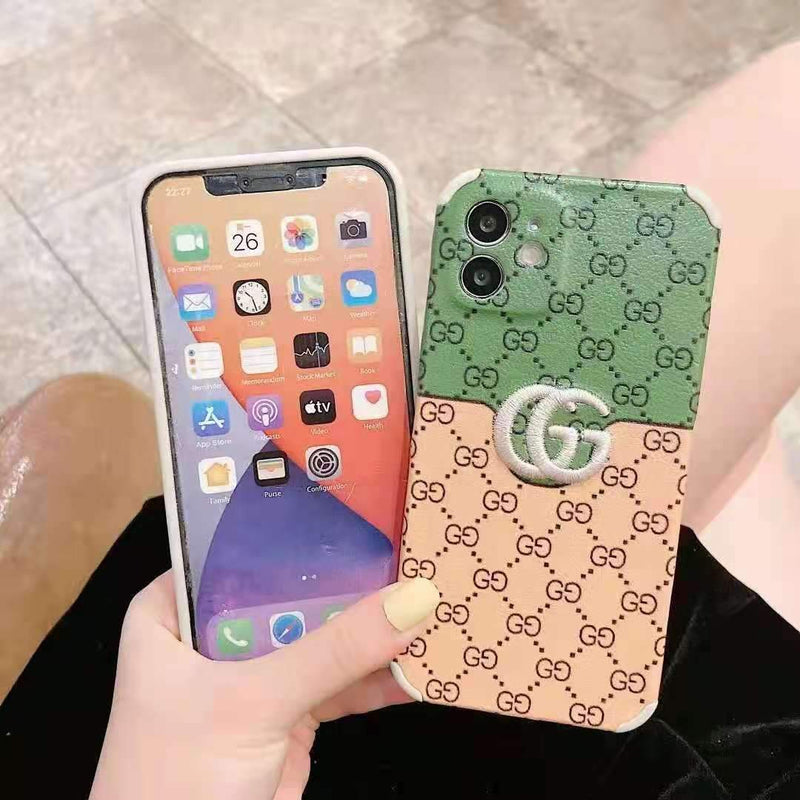 Fashion letter embroidery phone case For iphone