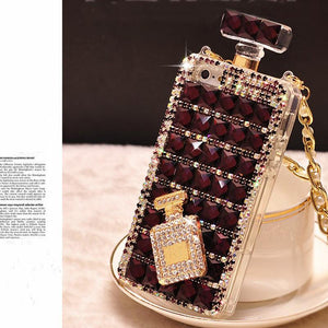 Diamond perfume bottle phone case for samsung