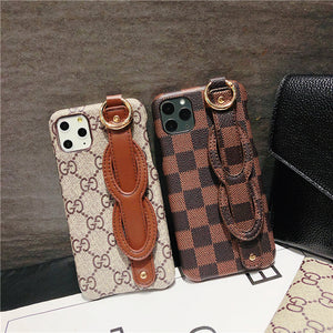 Wrist Band Leather Phone Case