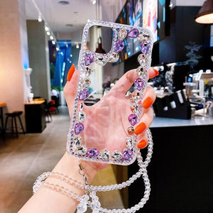 Luxurious Sparkling Diamond Transparent Case