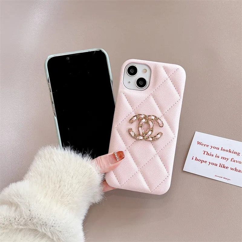 Luxury soft leather phone case for iphone