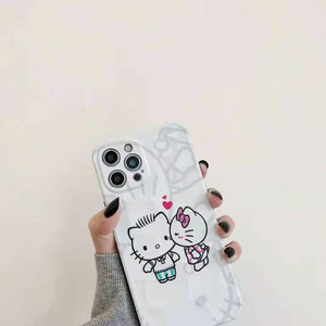 Cute kiss cat soft phone case