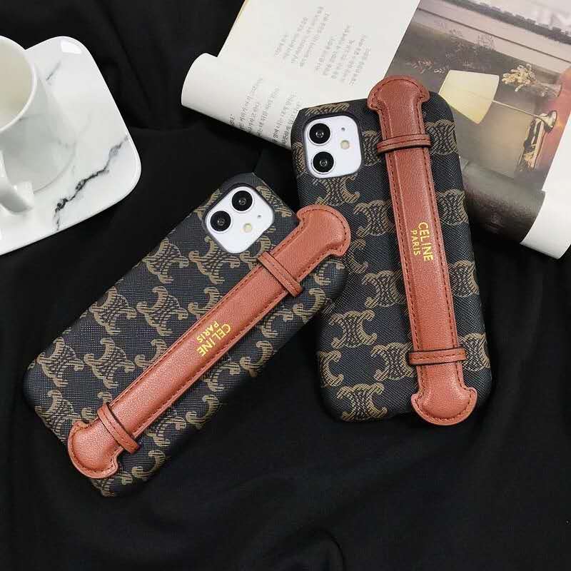 Fashion Genuine Leather Wristband Phone Case