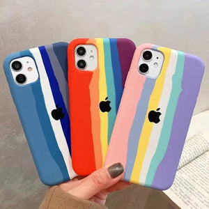 Rainbow Liquid Silicone Case