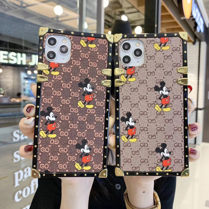 Fashion Mickey square phone case for iPhone