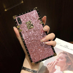 bling square phone case