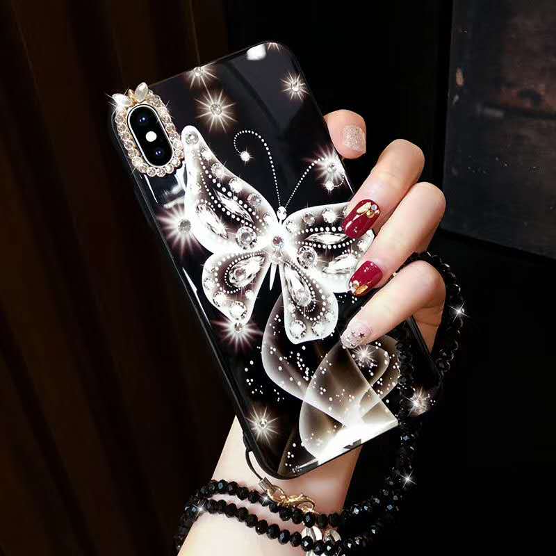 Rhinestone Butterfly Phone Case