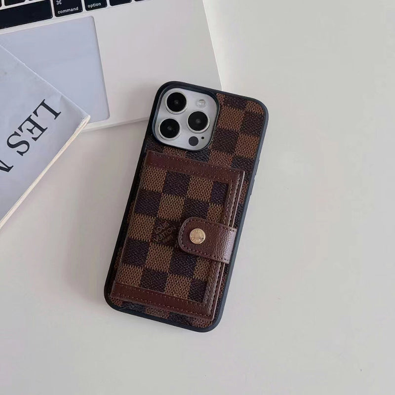 Retro Card Holder phone case for iPhone