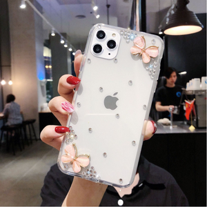 Transparent Rhinestone Case